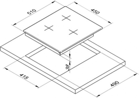 Варочная панель ZIGMUND & SHTAIN GN 238.451 B купить с доставкой по Москве и Московской области в интернет-магазине АваТехно