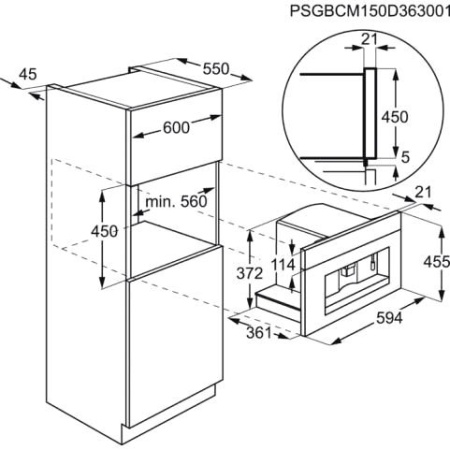 Встраиваемая кофемашина Electrolux EBC 54524 AV купить с доставкой по Москве и Московской области в интернет-магазине АваТехно