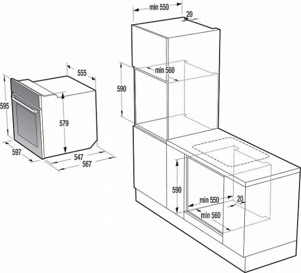 Духовой шкаф GORENJE GP 898 B купить с доставкой по Москве и Московской области в интернет-магазине АваТехно