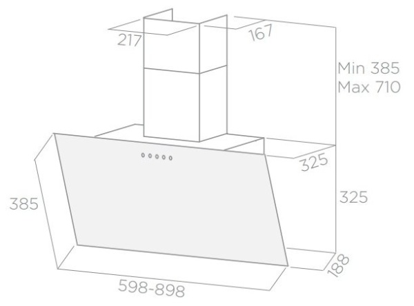Вытяжка ELICA SHIRE WH/A/90 купить с доставкой по Москве и Московской области в интернет-магазине АваТехно