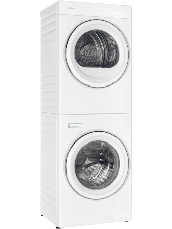 Стирально-сушильная машина HIBERG TURELLE i-10 W созависимый монокомплект с единой панелью управления купить с доставкой по Москве и Московской области в интернет-магазине АваТехно