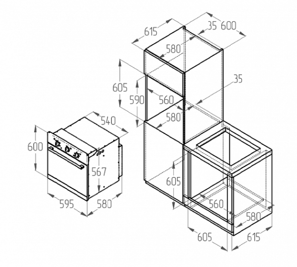 Духовой шкаф ZIGMUND & SHTAIN en 202.511 s купить с доставкой по Москве и Московской области в интернет-магазине АваТехно