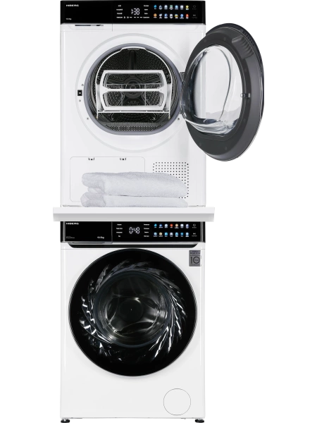 Сушильная машина HIBERG HDQ11 - 10 W + Стиральная машина HIBERG i-DDQ11 - 1014 W с тепловым насосом, инверторным мотором и прямым приводом купить с доставкой по Москве и Московской области в интернет-магазине АваТехно