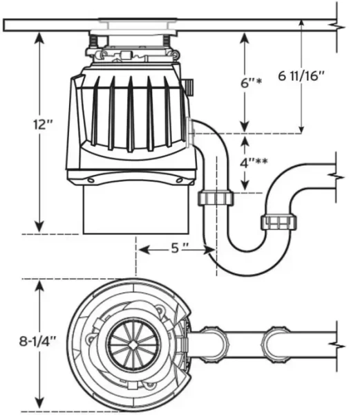 Измельчитель пищевых отходов InSinkErator Premium 700 EC купить с доставкой по Москве и Московской области в интернет-магазине АваТехно