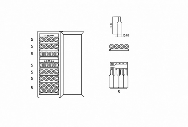 Винный шкаф WINE CRAFT BC-38BZ Grand Cru купить с доставкой по Москве и Московской области в интернет-магазине АваТехно
