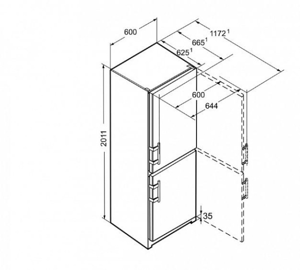 Холодильник LIEBHERR CNbs 4015 купить с доставкой по Москве и Московской области в интернет-магазине АваТехно