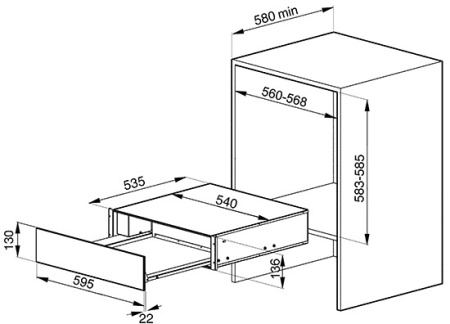 Подогреватель посуды SMEG ctp15x купить с доставкой по Москве и Московской области в интернет-магазине АваТехно
