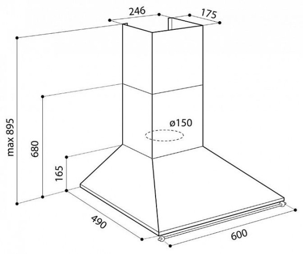 Вытяжка LEX VINTAGE 600 BLACK купить с доставкой по Москве и Московской области в интернет-магазине АваТехно