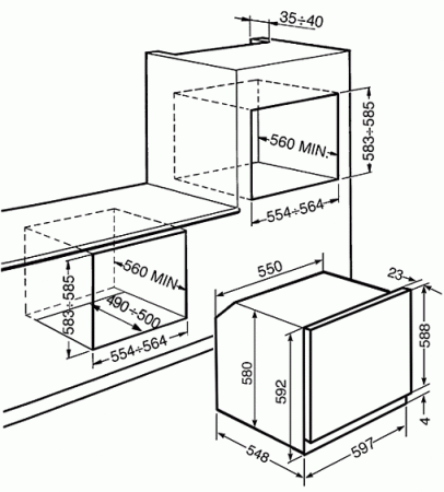 Электрический духовой шкаф Smeg SFP 6104 TVS купить с доставкой по Москве и Московской области в интернет-магазине АваТехно