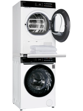 Сушильная машина HIBERG HDQ11 - 10 W + Стиральная машина HIBERG i-DDQ11 - 1014 W с тепловым насосом, инверторным мотором и прямым приводом купить с доставкой по Москве и Московской области в интернет-магазине АваТехно