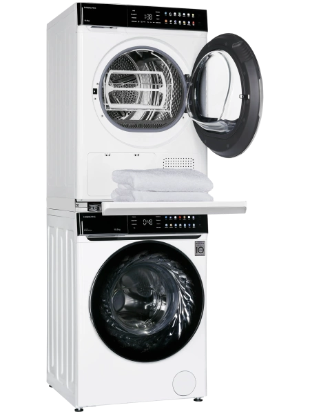Сушильная машина HIBERG HDQ11 - 10 W + Стиральная машина HIBERG i-DDQ11 - 1014 W с тепловым насосом, инверторным мотором и прямым приводом купить с доставкой по Москве и Московской области в интернет-магазине АваТехно