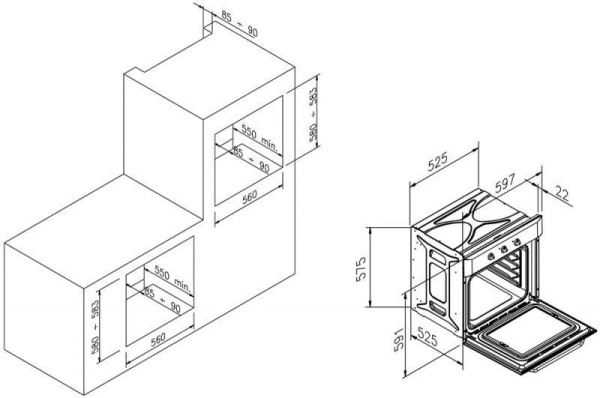 Духовой шкаф ZIGMUND & SHTAIN EN 119.622 X купить с доставкой по Москве и Московской области в интернет-магазине АваТехно