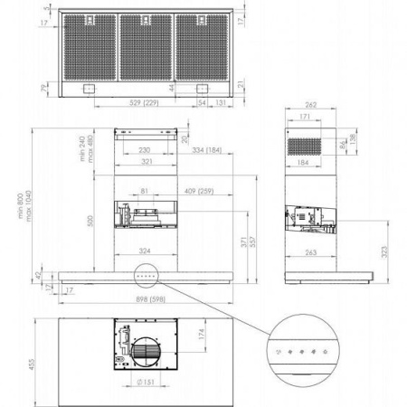 Каминная вытяжка GORENJE WHT 643 E4 XBG купить с доставкой по Москве и Московской области в интернет-магазине АваТехно