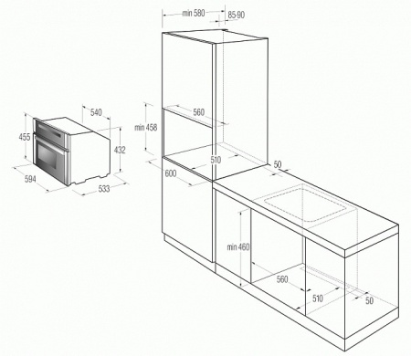 Пароварка встраиваемая GORENJE boc 6322 ax купить с доставкой по Москве и Московской области в интернет-магазине АваТехно