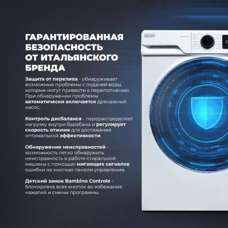Стиральная машина DeLonghi DWM 724 ALICIA купить с доставкой по Москве и Московской области в интернет-магазине АваТехно