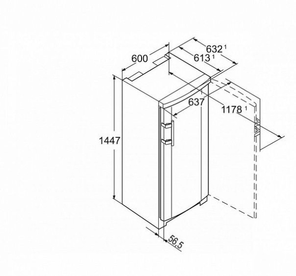 Морозильная камера LIEBHERR GP 2433 купить с доставкой по Москве и Московской области в интернет-магазине АваТехно