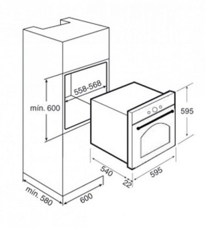 Духовой шкаф TEKA HR 550 VANILLA OB (41561017) купить с доставкой по Москве и Московской области в интернет-магазине АваТехно