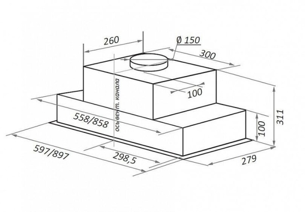 Вытяжка MAUNFELD FANTASY LIGHT 60 БЕЖЕВЫЙ купить с доставкой по Москве и Московской области в интернет-магазине АваТехно