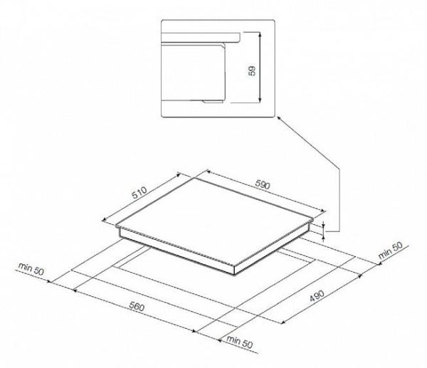 Газовая варочная панель GRAUDE GS 60.3 W купить с доставкой по Москве и Московской области в интернет-магазине АваТехно
