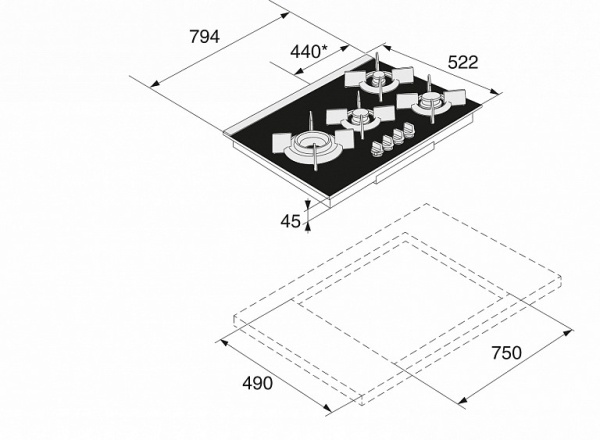 Поверхность ASKO hg1825ab купить с доставкой по Москве и Московской области в интернет-магазине АваТехно