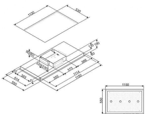 Вытяжка SMEG KSC120B купить с доставкой по Москве и Московской области в интернет-магазине АваТехно