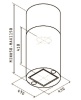 Вытяжка JET AIR PIPE ISLAND WH/A/43 купить с доставкой по Москве и Московской области в интернет-магазине АваТехно