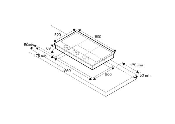 Варочная поверхность BERTAZZONI PM36500X купить с доставкой по Москве и Московской области в интернет-магазине АваТехно