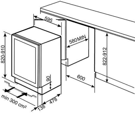 Винный шкаф SMEG CVI638RWN3 купить с доставкой по Москве и Московской области в интернет-магазине АваТехно