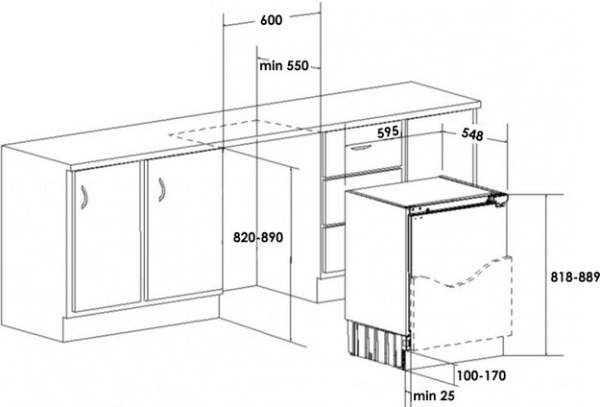 Встраиваемая морозильная камера Schaub Lorenz SLF E107W0M купить с доставкой по Москве и Московской области в интернет-магазине АваТехно