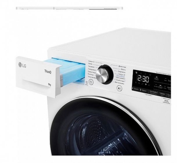 Сушильная машина LG DC90V9V9WN купить с доставкой по Москве и Московской области в интернет-магазине АваТехно