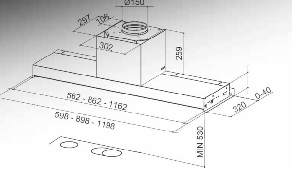 Вытяжка FABER 110.0439.940 FABER IN-NOVA PREMIUM X A60 купить с доставкой по Москве и Московской области в интернет-магазине АваТехно