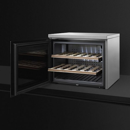 Встраиваемый винный шкаф SMEG CVF318XS купить с доставкой по Москве и Московской области в интернет-магазине АваТехно