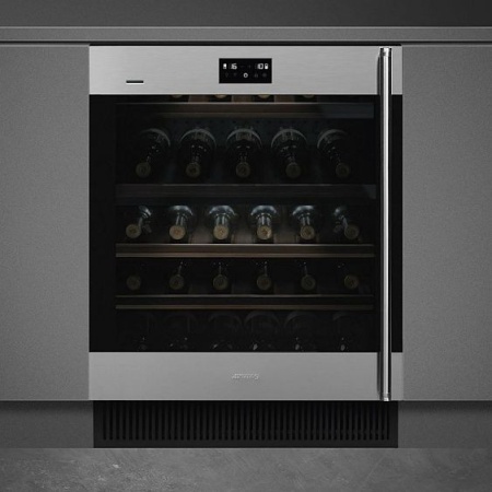 Встраиваемый винный шкаф SMEG CVI338LX3 купить с доставкой по Москве и Московской области в интернет-магазине АваТехно